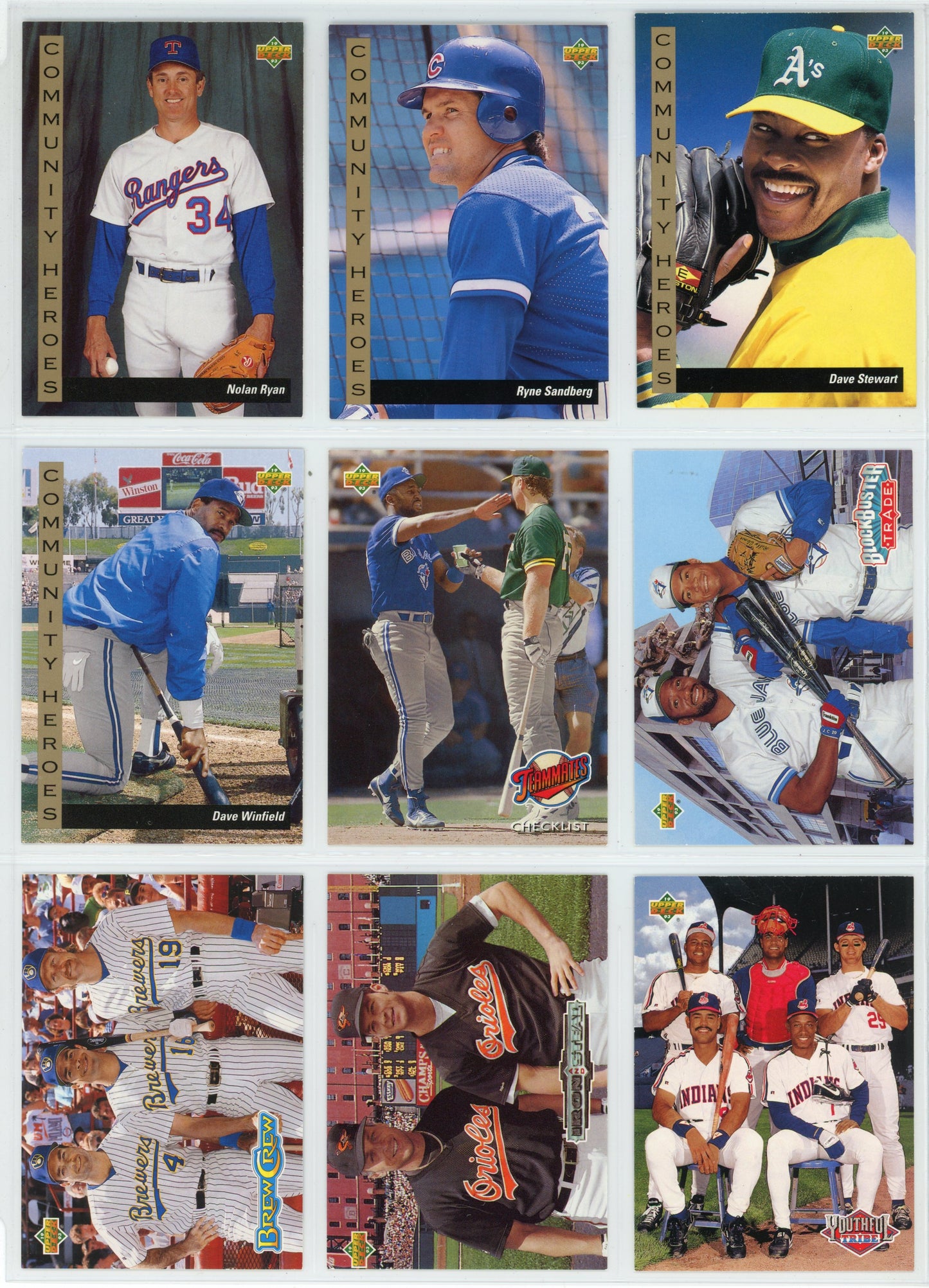 1993 Upper Deck MLB Baseball Card Complete Set (840 Cards)