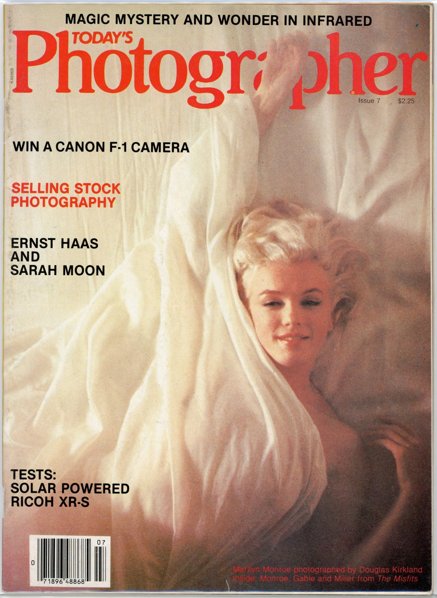 Today's Photographer Vintage Magazine Issue 7 (1982) Marilyn Monroe Cover