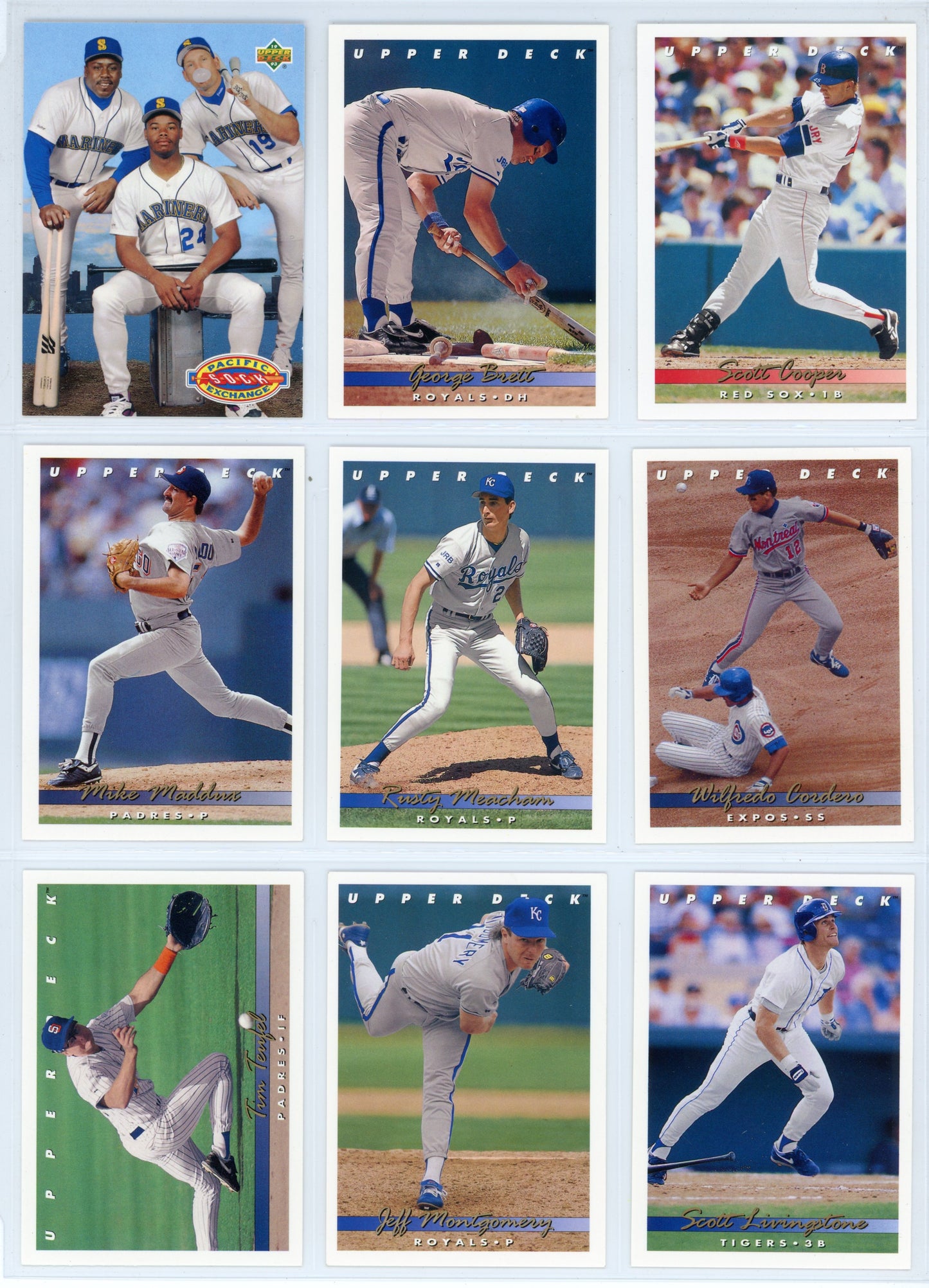 1993 Upper Deck MLB Baseball Card Complete Set (840 Cards)