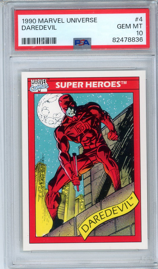 1990 Marvel Universe Daredevil #4 Graded Card PSA 10