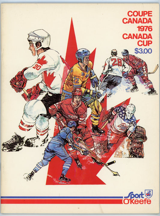 Canada Cup of Hockey Vintage Program Magazine (1976) Bilingual French/English