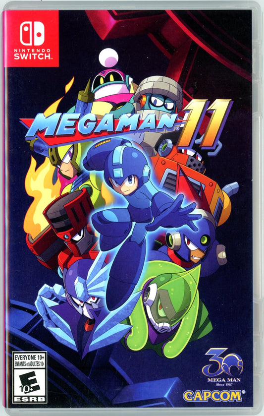 2018 Capcom Megaman 11 Nintendo Switch Video Game Cartridge In Box
