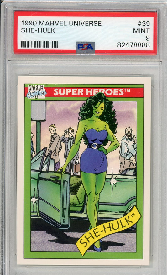 1990 Marvel Universe She-Hulk #39 Graded Card PSA 9