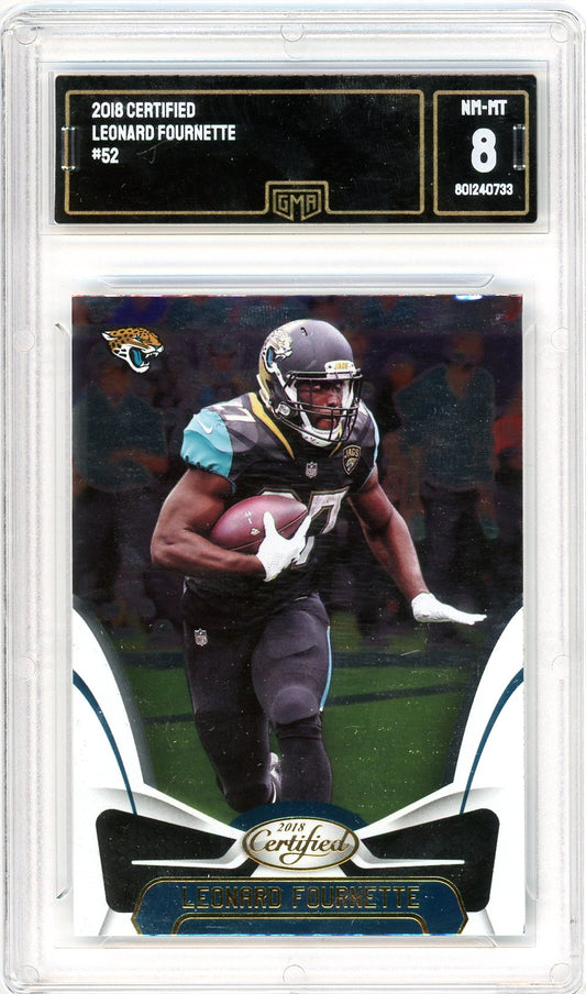 2018 Certified Leonard Fournette Graded Card #52 GMA 8