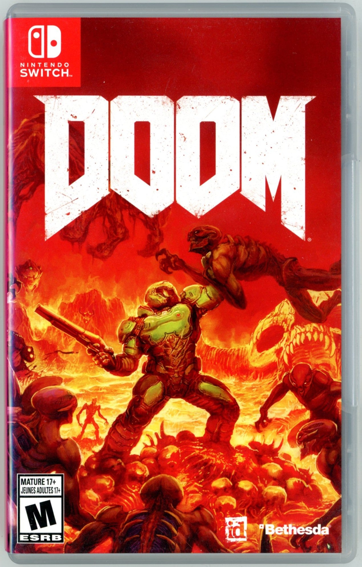 2017 Bethesda Doom Nintendo Switch Video Game Cartridge In Box
