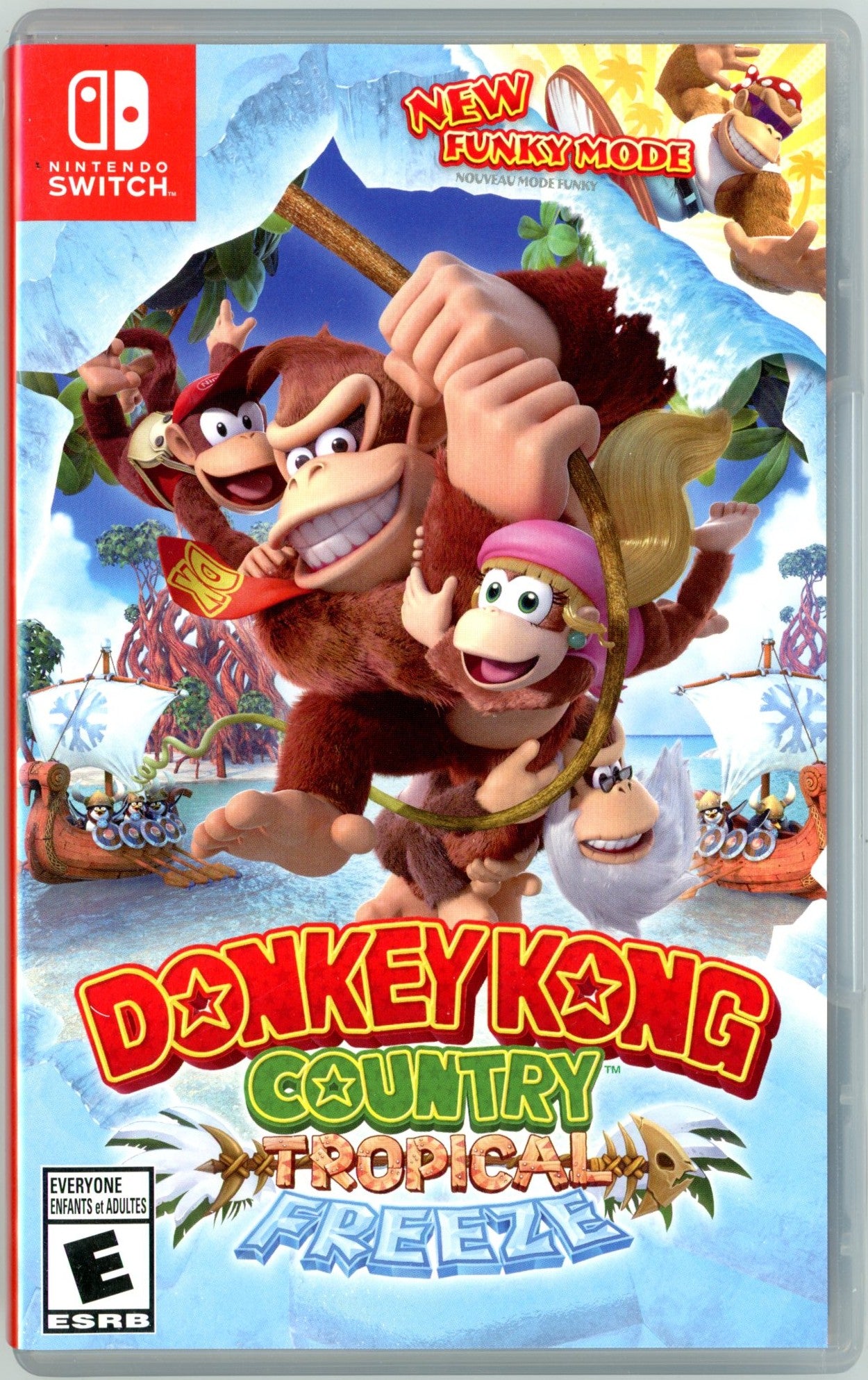 2018 Donkey Kong Country: Tropical Freeze Nintendo Switch Video Game Cartridge In Box