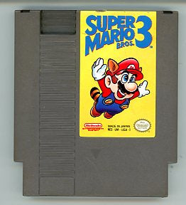 1988 Super Mario Bros. 3 NES Video Game Cartridge