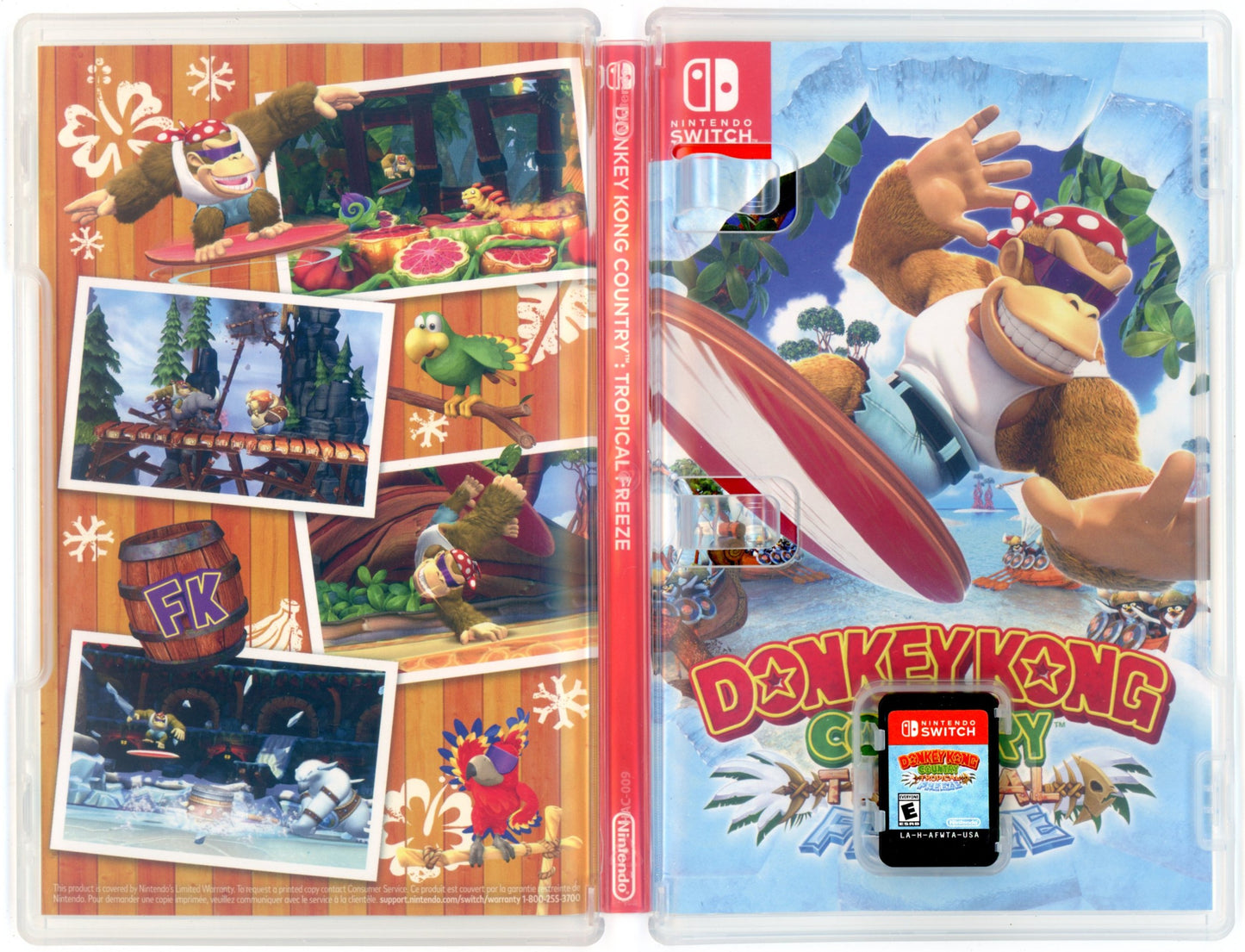 2018 Donkey Kong Country: Tropical Freeze Nintendo Switch Video Game Cartridge In Box