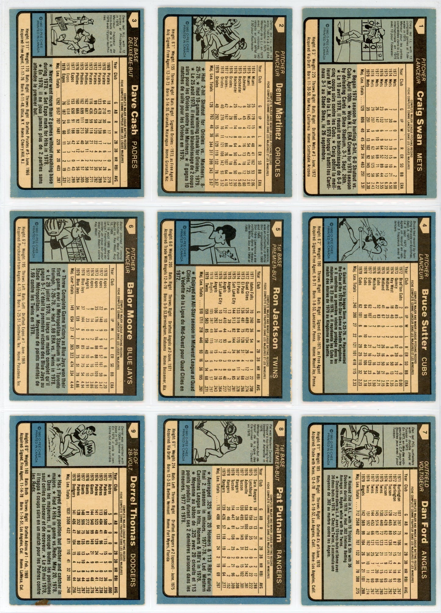 1980 OPC O-Pee-Chee MLB Baseball Complete Set (374 Cards) Pack Fresh