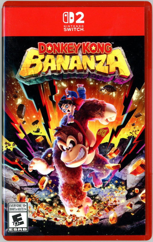 2025 Donkey Kong Bananza Nintendo Switch 2 Video Game Cartridge In Box