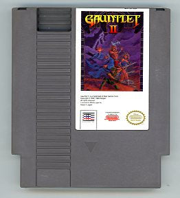 1986 Gauntlet II NES Video Game Cartridge