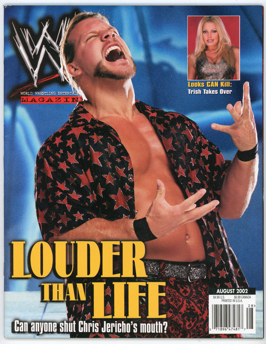 WWE Vintage Wrestling Magazine (August 2002) Chris Jericho Cover