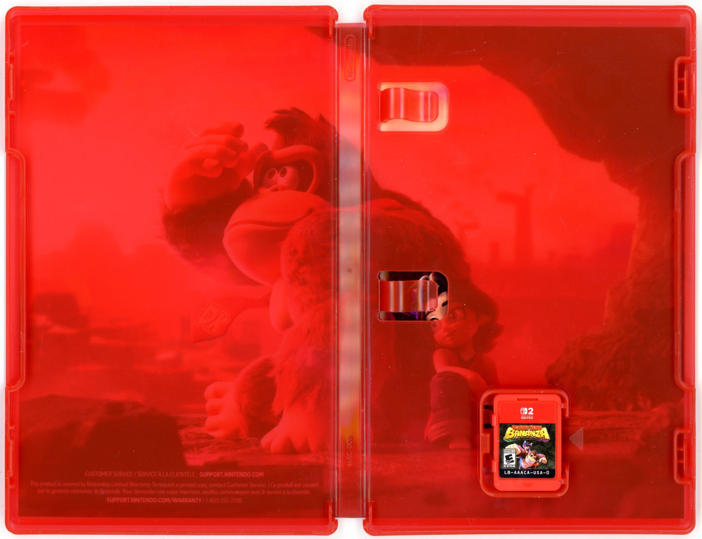 2025 Donkey Kong Bananza Nintendo Switch 2 Video Game Cartridge In Box