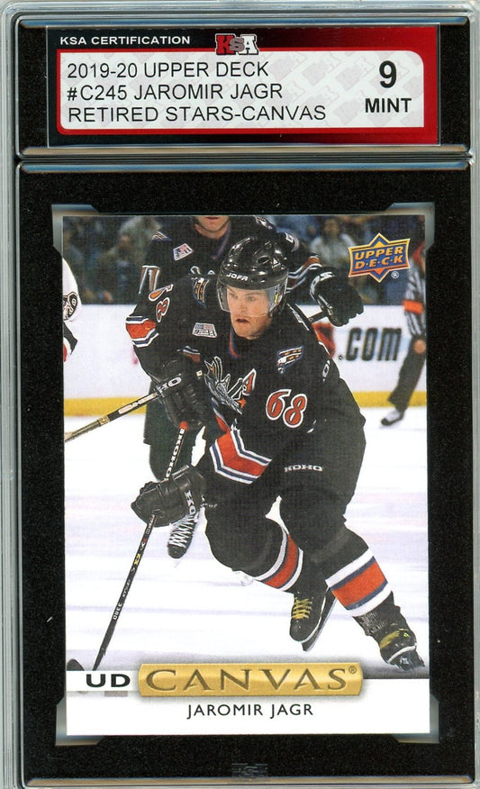 2019/20 Upper Deck Jaromir Jagr Retired Stars Graded Card #C245 KSA 9