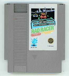 1987 Rad Racer NES Video Game Cartridge