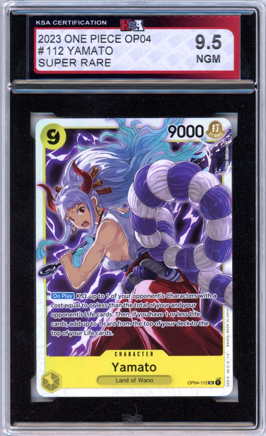 2023 One Piece OP04 Yamato #112 Graded Card KSA 9.5 Super Rare