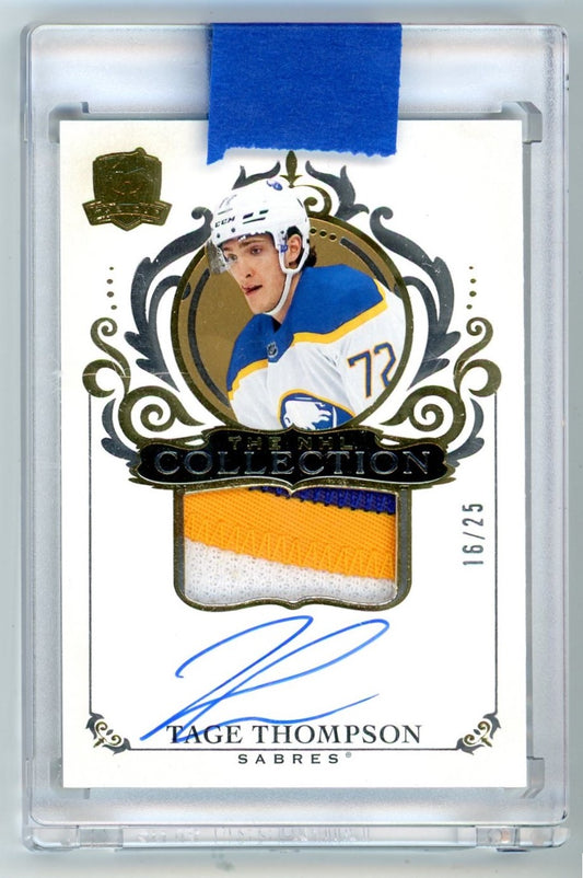 2022/23 Upper Deck The Cup NHL Collection Tage Thompson Autograph Swatch SSP Card /25