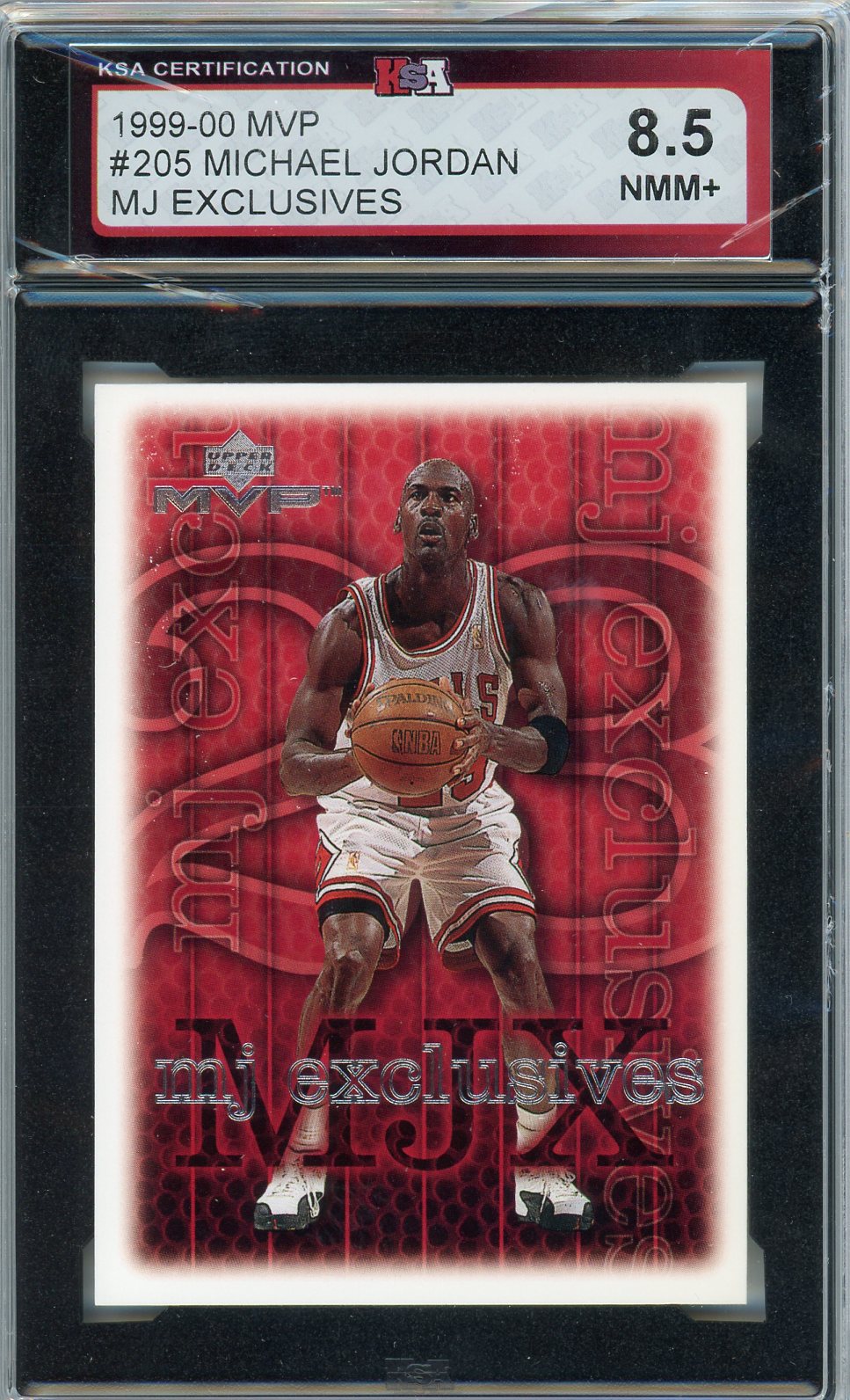 1999/00 UD MVP MJX Michael Jordan Graded Card #205 KSA 8.5