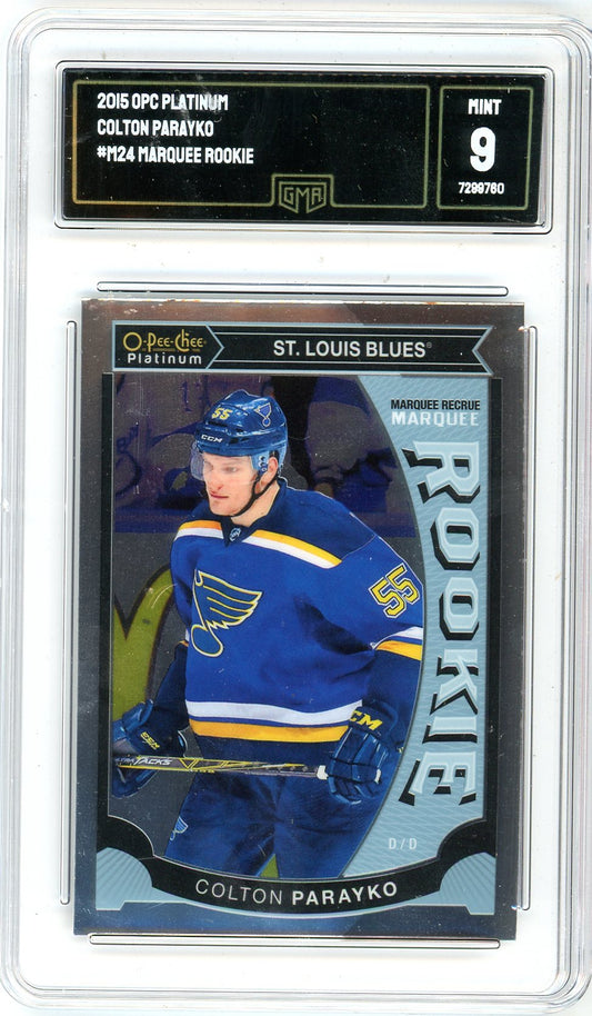 2015 O-Pee-Chee Platinum Colton Parayko Graded Rookie Card #M24 GMA 9