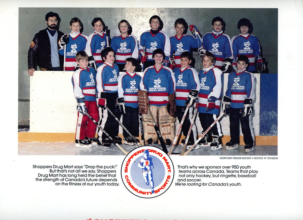 1986/87 Toronto Maple Leafs Shoppers Drug Mart Official Calendar 12" x 9.5"