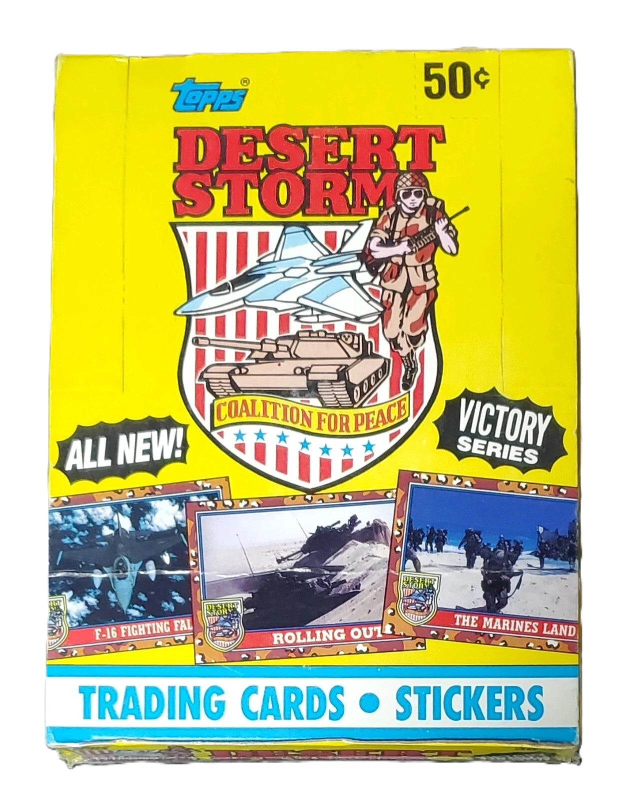 1991 Topps Desert Storm Victory Series Trading Card Wax Box (36 Packs)