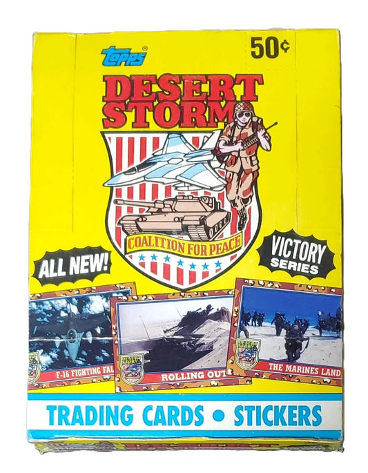 1991 Topps Desert Storm Victory Series Trading Card Wax Box (36 Packs)