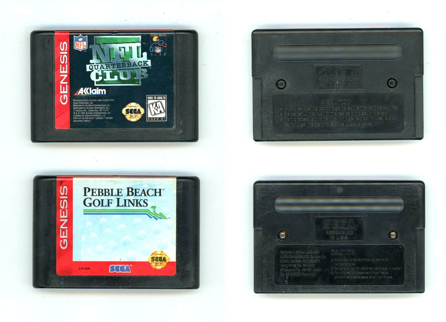 Sega Genesis Vintage Video Game Console Bundle + 6 Games