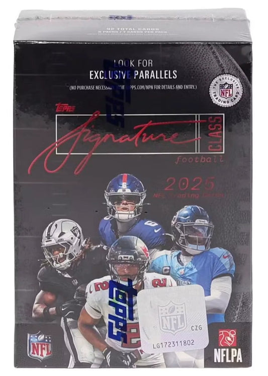 2025 Topps Signature NFL Football Blaster Box (42 Cards) Sealed