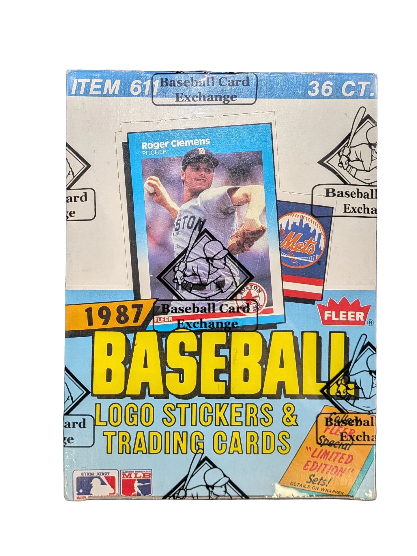 1987 Fleer Baseball Card Wax Box BBCE Authenticated (36 Packs) Barry Bonds, Bo Jackson Rookie