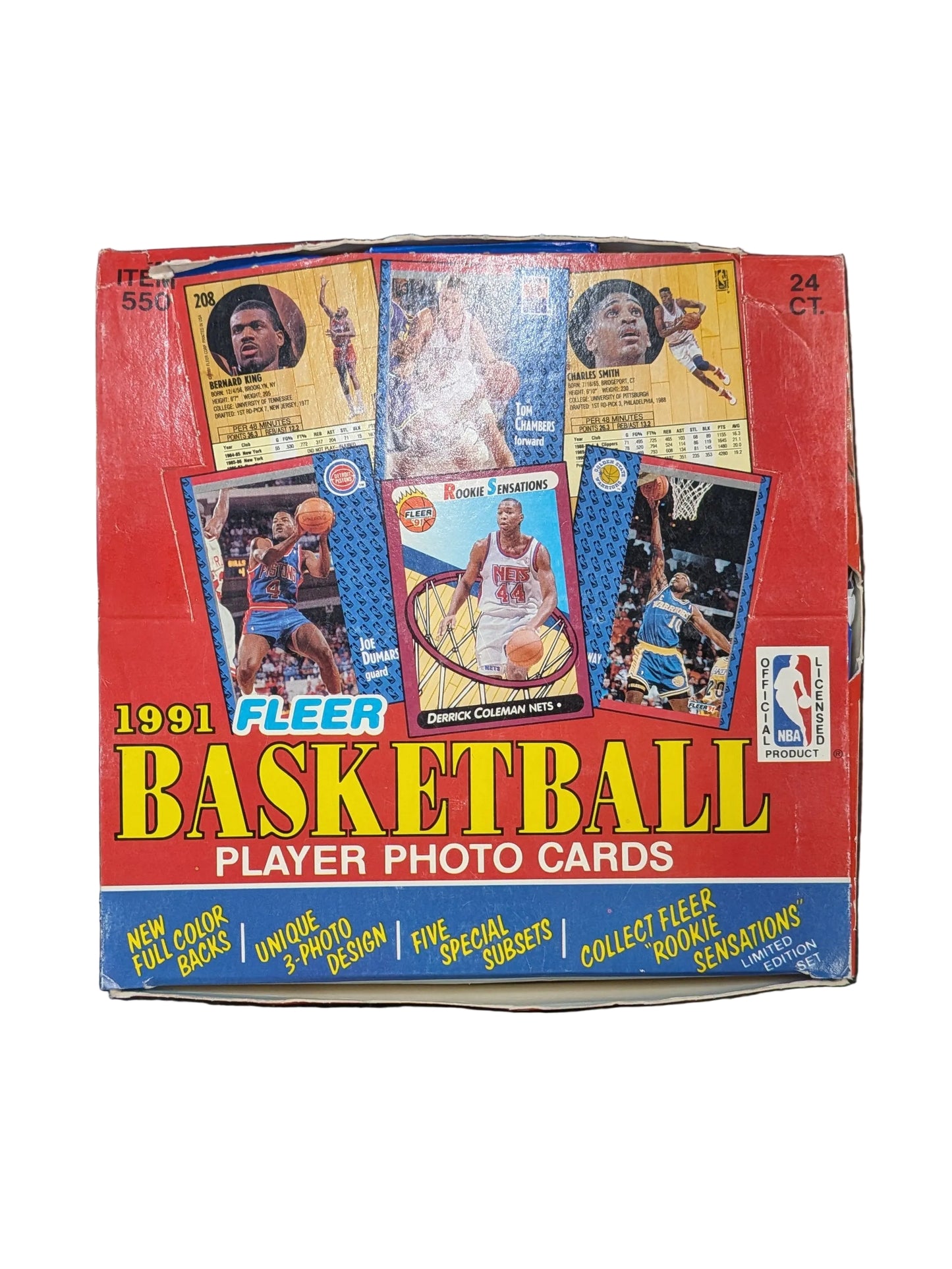 1991/92 Fleer Basketball Cards Cello Fat Pack Box (24 Packs) Michael Jordan