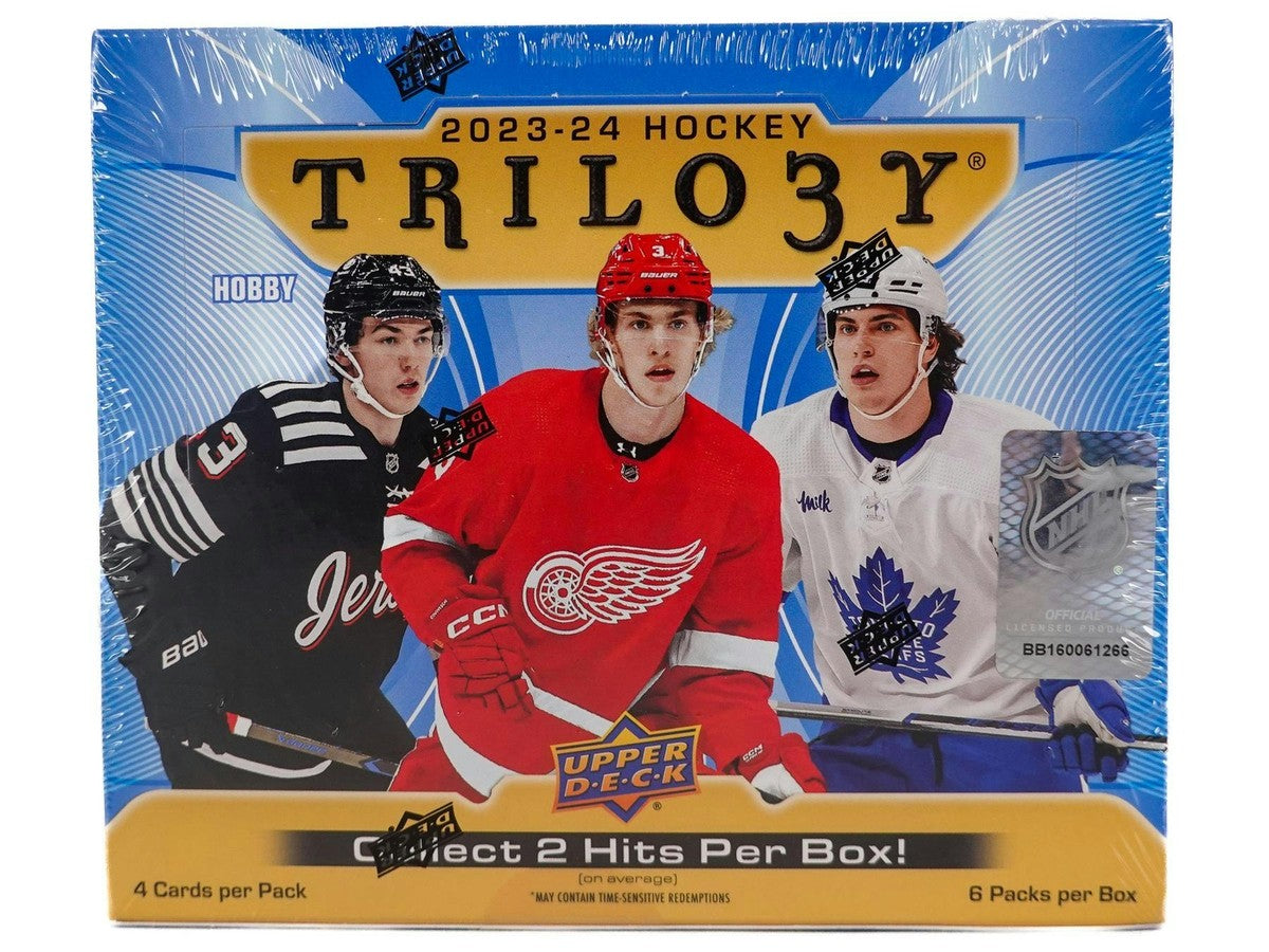 2023/24 Upper Deck Trilogy Hockey Cards Hobby Box (6 Packs) Possible Bedard Autograph