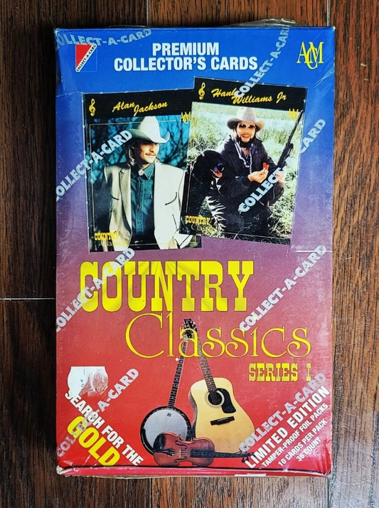 1992 Collect-A-Card Country Music Classics Trading Cards Box(36 Packs)