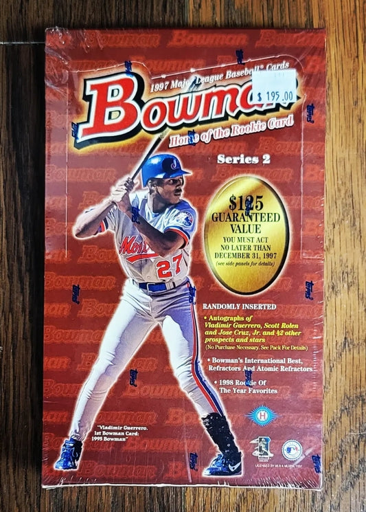 1997 Bowman Series Two Baseball Cards Hobby Box (24 Packs)