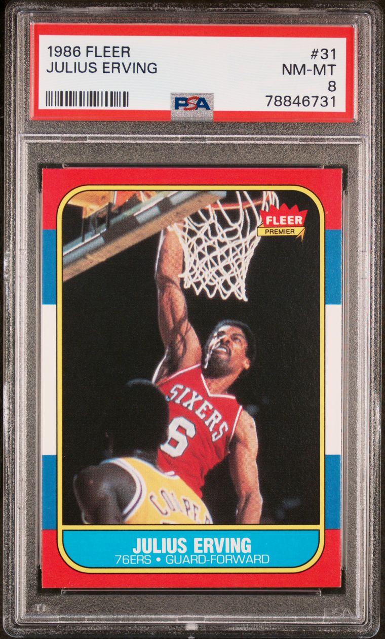 1986 Fleer Basketball Complete Set (132 Cards) Including PSA 8 Michael Jordan Rookie