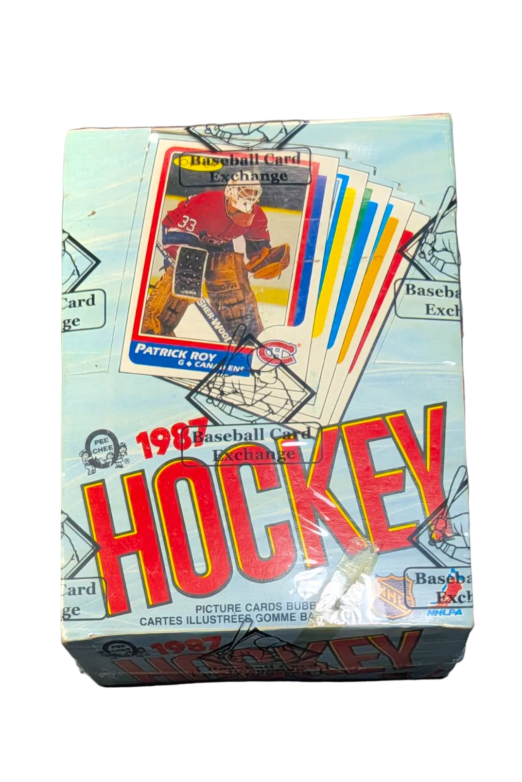 1986/87 O-Pee-Chee Hockey Wax Box (48 packs) BBCE Possible Patrick Roy Rookie