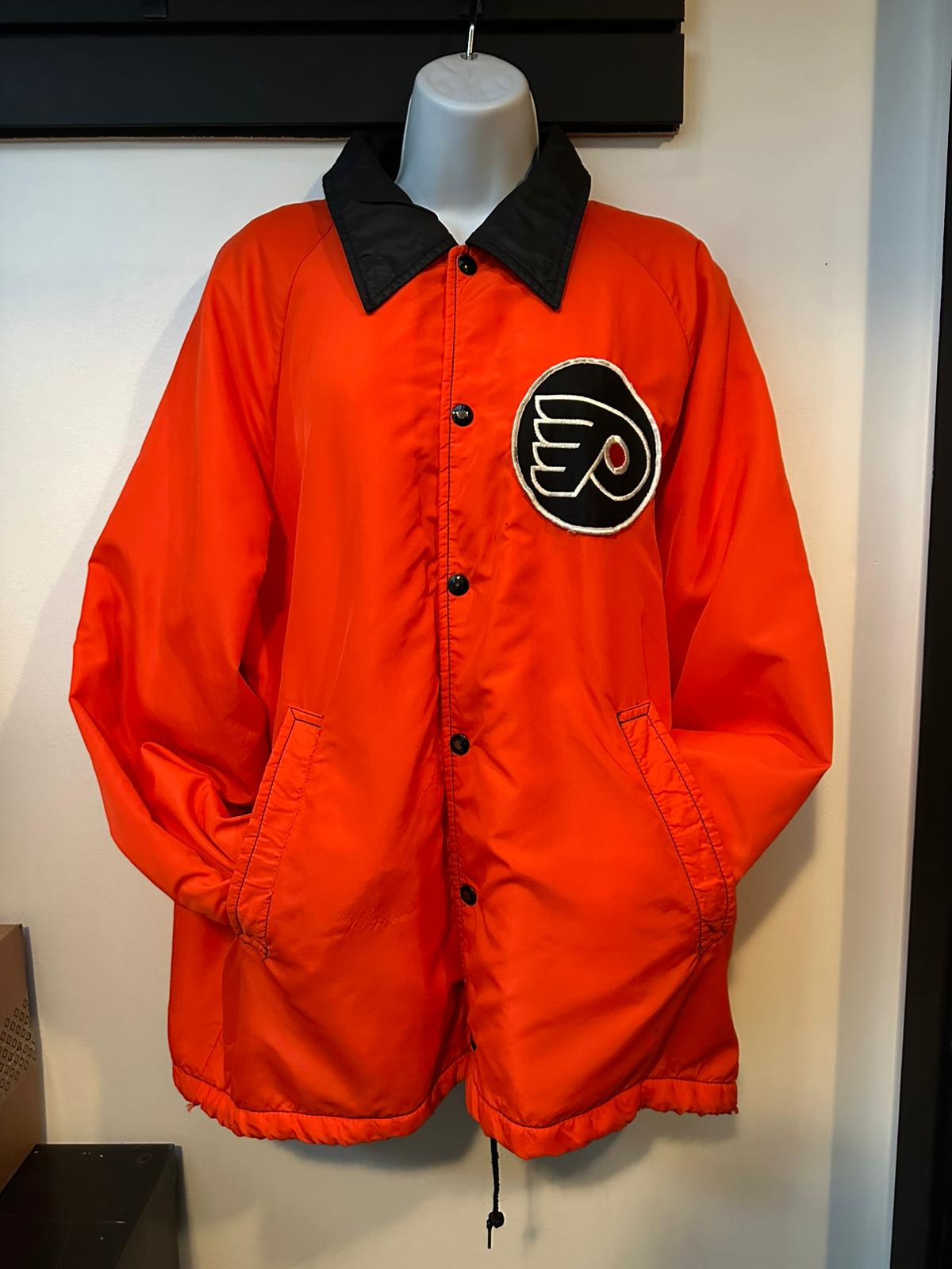 1970s Vintage Philadelphia Flyers Coach/Trainer Jacket — Made in USA — Ayerjak J.C. Penney
