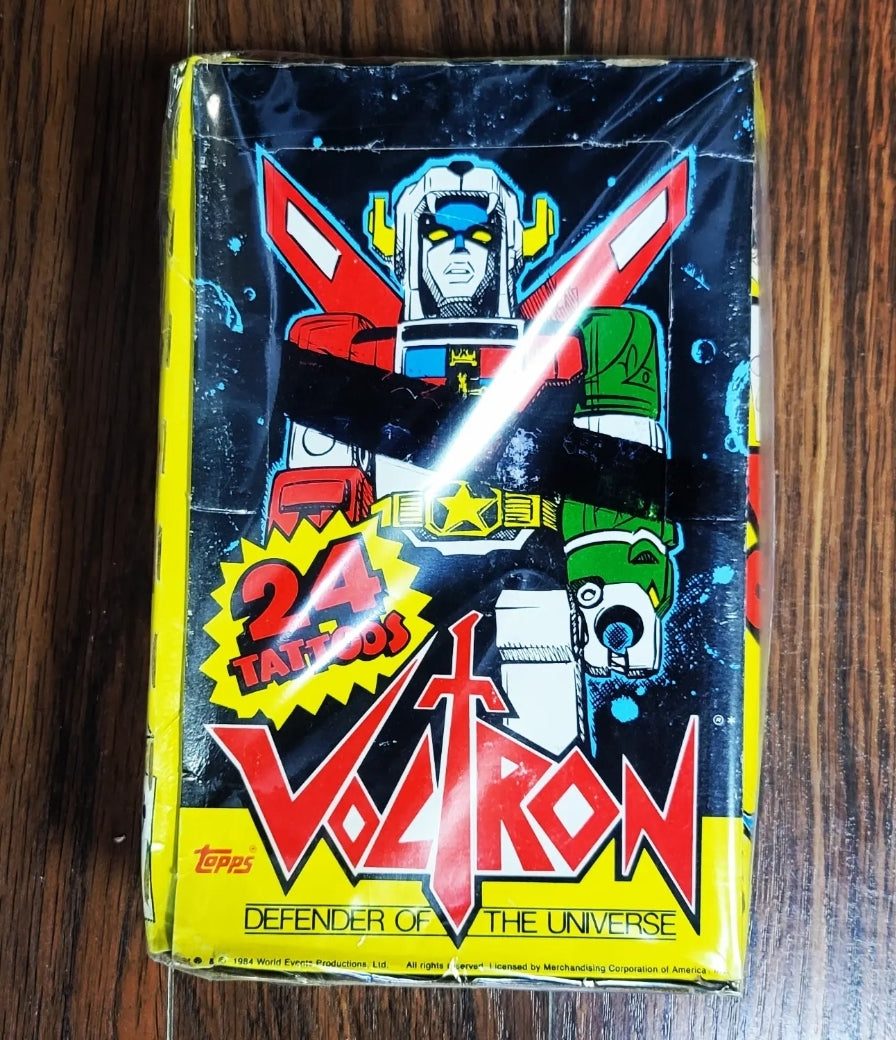 1984 Topps Voltron Defender Of The Universe Tattoos Cards Box (36 Packs)