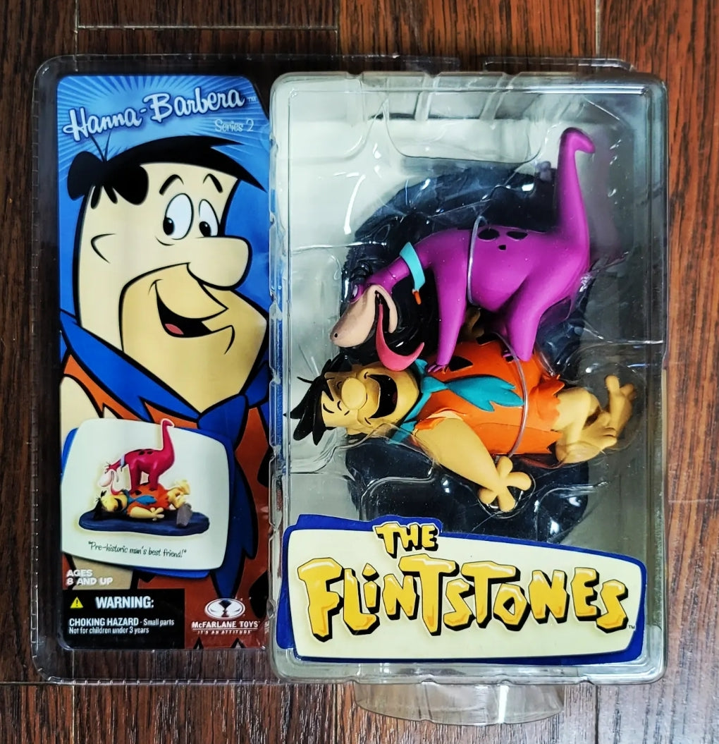 Flintstones 1:32 Flintmobile Vehicle with Fred Flintstone Diecast Action Figure