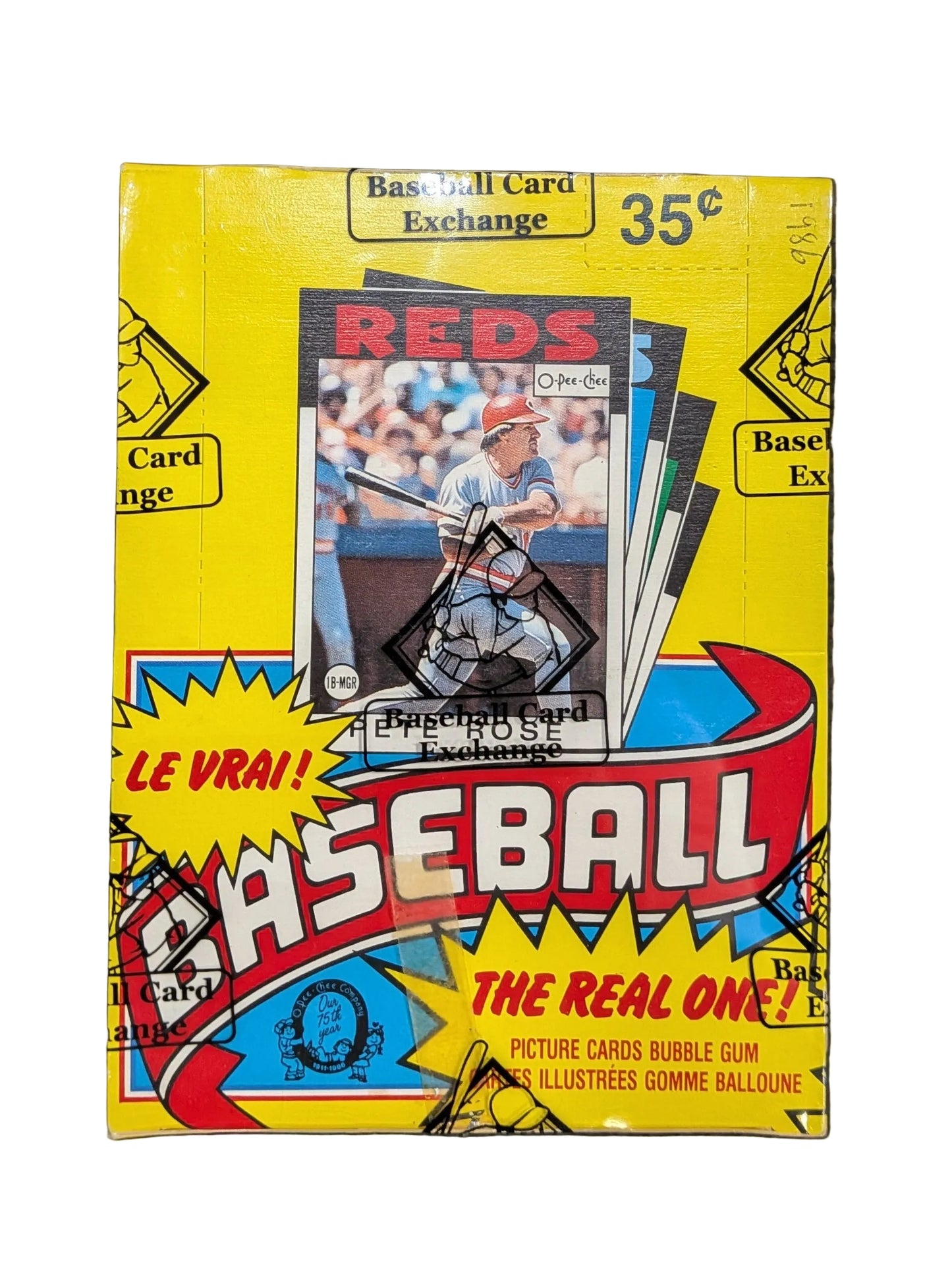 1986 OPC O-Pee-Chee Baseball Wax Box BBCE Authenticated (36 Packs)
