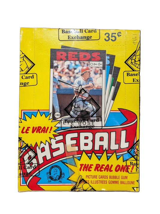 1986 OPC O-Pee-Chee Baseball Wax Box BBCE Authenticated (36 Packs)