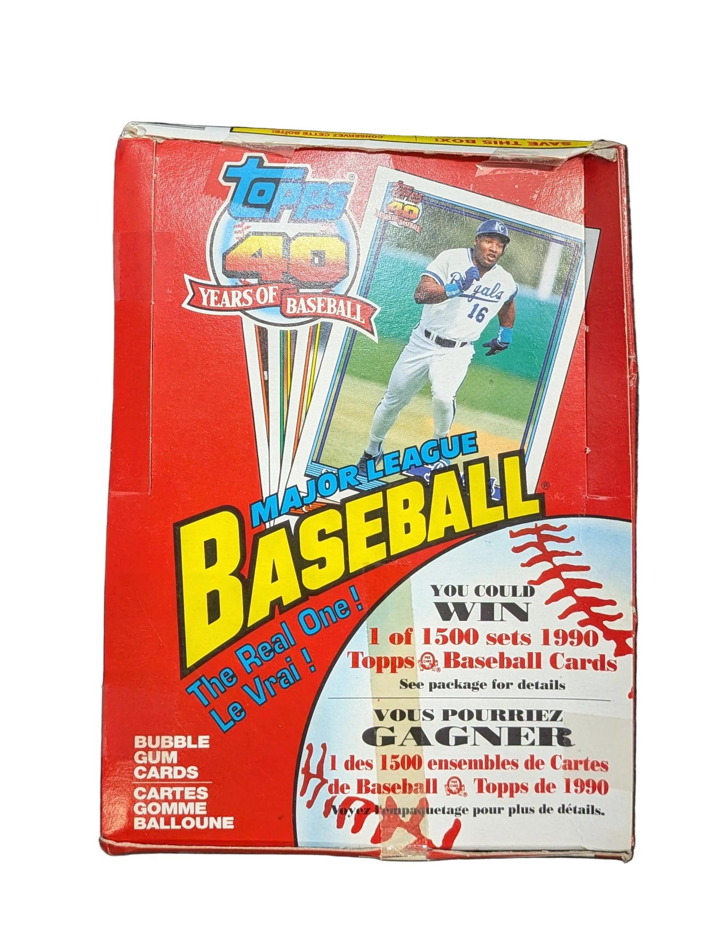 1991 OPC O-Pee-Chee Baseball Cards Wax Box (36 Packs) Chipper Jones Rookie Tape In Tact