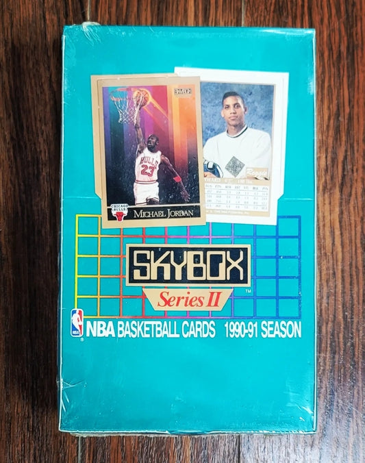 1991/92 Skybox Series Two NBA Basketball Trading Cards Box (36 Packs)