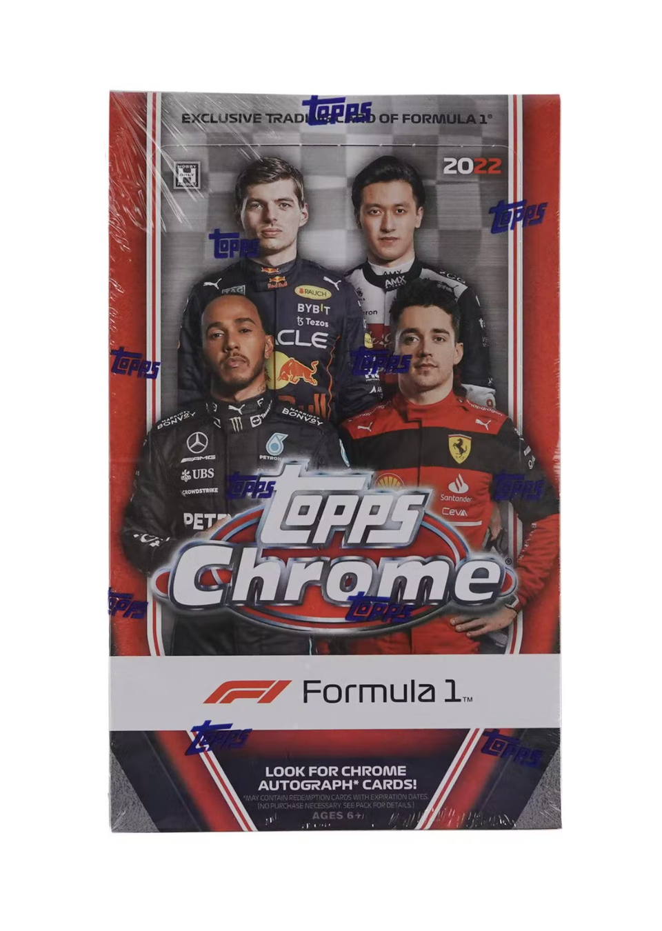 2022 Topps Chrome F1 Formula 1 Hobby Box (18 Packs) Sealed
