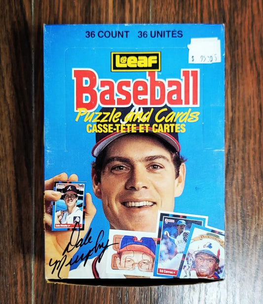 1988 Leaf Donruss Baseball Cards Wax Box (36 Packs) Made In Canada, Rare
