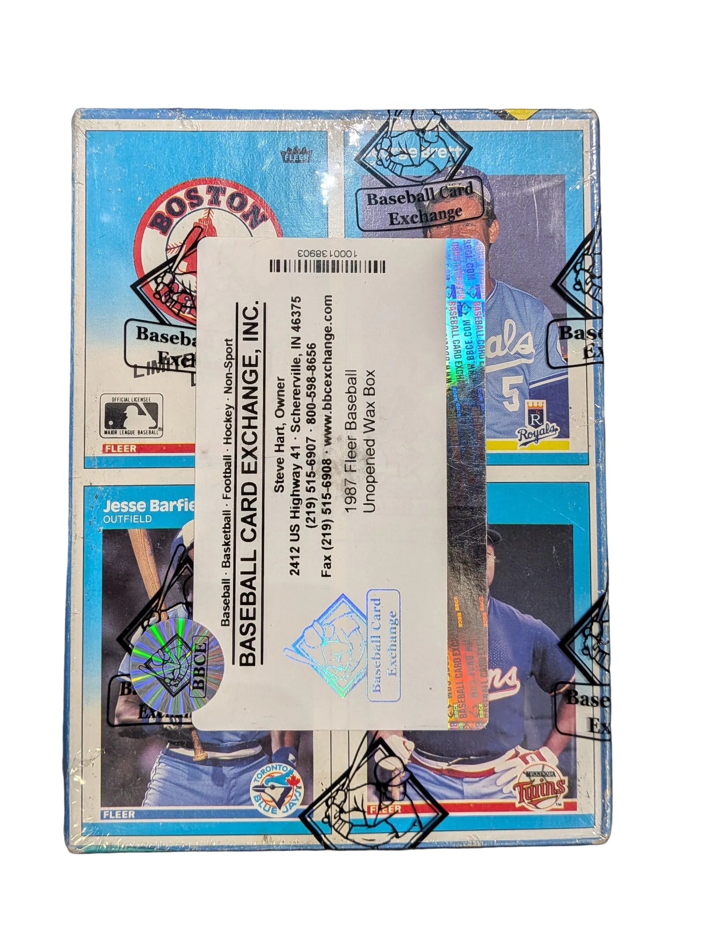 1987 Fleer Baseball Card Wax Box BBCE Authenticated (36 Packs) Barry Bonds, Bo Jackson Rookie