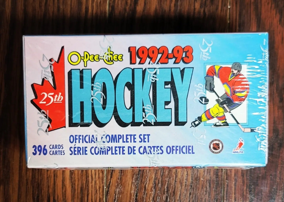 1992/93 O-Pee-Chee Hockey Cards Wax Box & Factory Set Combo