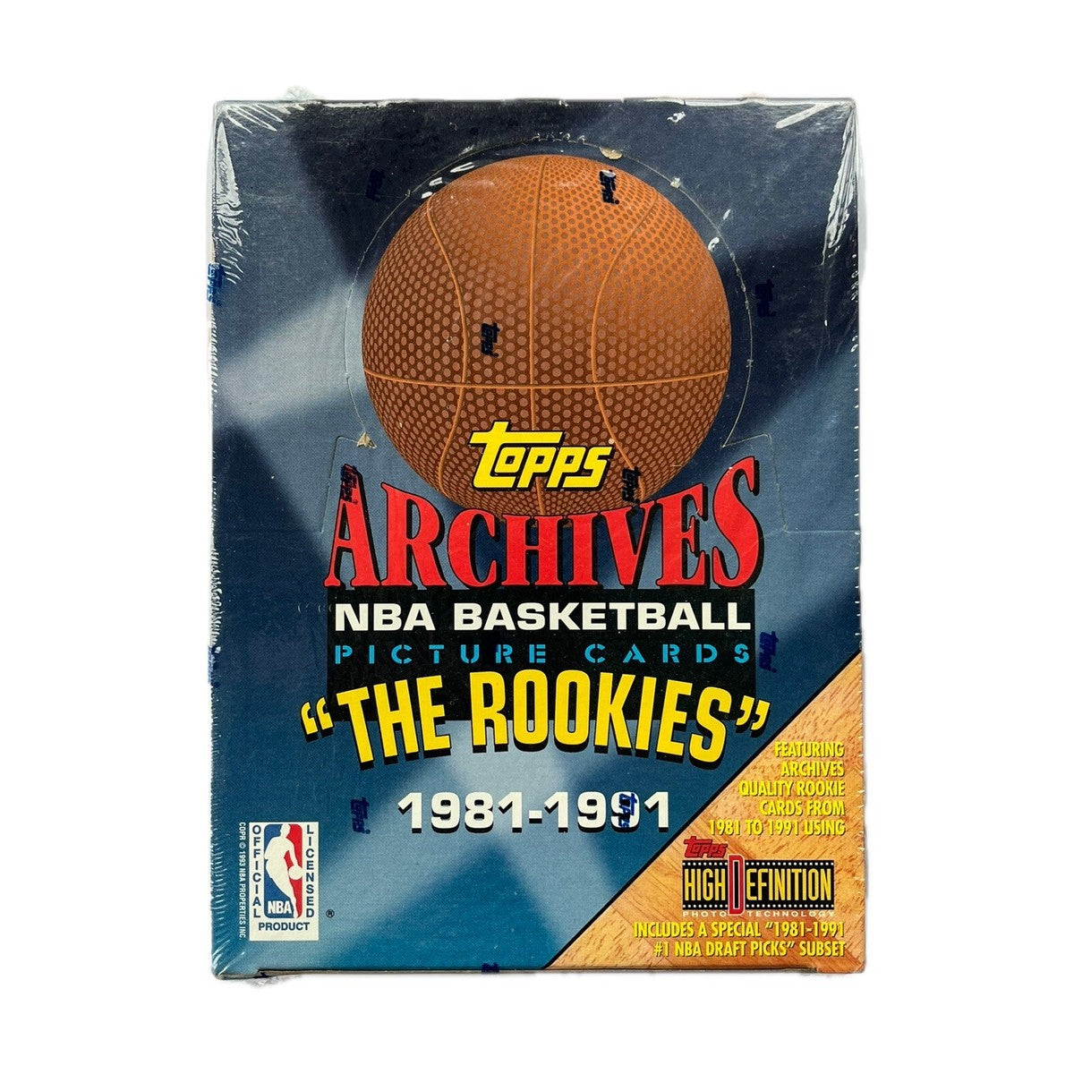 1992/93 Archives Basketball "The Rookies" 1981-1991 Factory Sealed Box (24 Packs) 1st Topps Michael Jordan