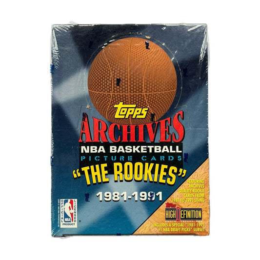 1992/93 Archives Basketball "The Rookies" 1981-1991 Factory Sealed Box (24 Packs) 1st Topps Michael Jordan