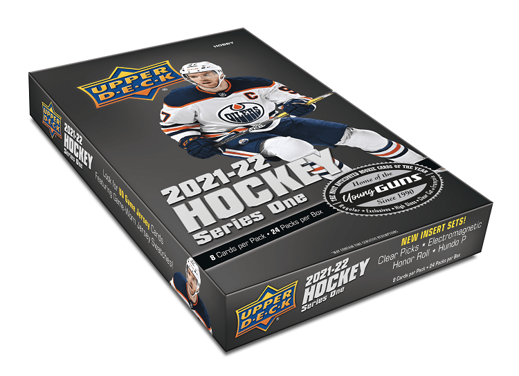 2021/22 Upper Deck Hockey Hobby Box (24 Packs) Possible Cole Caufield Young Guns