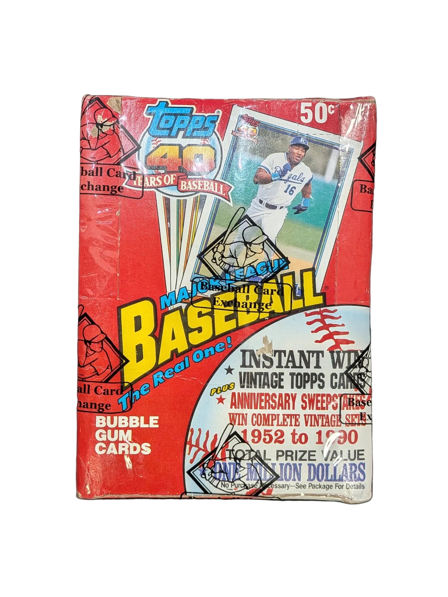 1991 Topps Baseball Cards Wax Box BBCE Authenticated (36 Packs) Chipper Jones Rookie